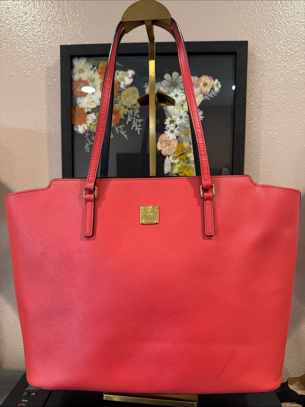 MCM Anya Leather Tote